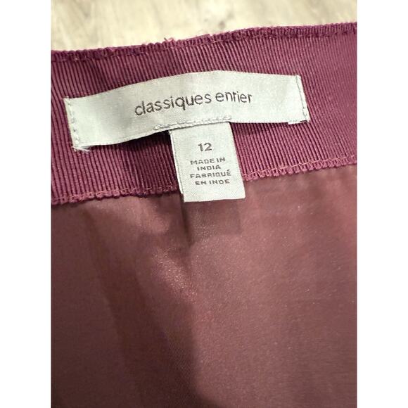 CLASSIQUES Entire Leather party Skirt Size 12 LINED MSRP: $350.00 EUC - Picture 6 of 7